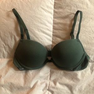 La Senza Remix push up bra 32B green cotton